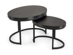 Salontafelset RUTGER - Zwart Zwart -Zuiver || RICHMOND Verkoop maxfurn rutger 71450