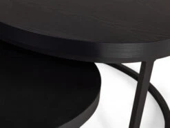 Salontafelset RUTGER - Zwart Zwart -Zuiver || RICHMOND Verkoop maxfurn rutger 71455