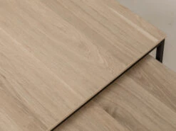 Set Van 2 Salontafels SIMON - Fresh Oak/zwart Metaal Hout -Zuiver || RICHMOND Verkoop maxfurn simon 54611