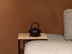 Laptoptafel SIMON Laag - Fresh Oak/zwart Metaal Hout -Zuiver || RICHMOND Verkoop maxfurn simon 56034