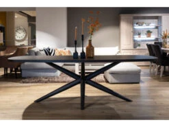 Eetkamertafel STATUS - Zwart Hout Zwart -Zuiver || RICHMOND Verkoop maxfurn status 50162