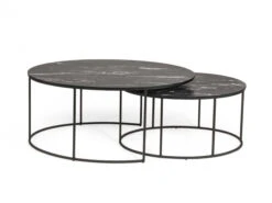 Salontafelset TAURO - Zwart Zwart