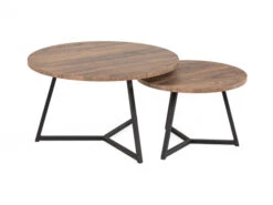 Set Van 2 Salontafels TORINO - Sheesham Hout -Zuiver || RICHMOND Verkoop maxfurn torino 70784