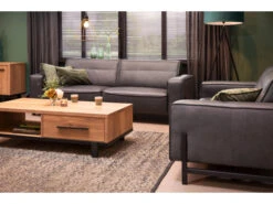 Salontafel WOODY - Natuur/zwart Metaal Hout -Zuiver || RICHMOND Verkoop maxfurn woody 44861