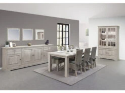 Vitrine KENT - Licht Grijs Hout 5 Vitrine KENT - Licht Grijs Hout -Zuiver || RICHMOND Verkoop meubar kent 33074