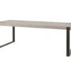Tafel Met Metalen U-poten KENT - Lichtgrijs Hout