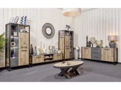 Kolomkast Links SAMIR (gemonteerd) - Natuurlijke Parketlook Hout -Zuiver || RICHMOND Verkoop meubar samir 36013