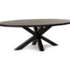 Tafel SAMIR Ovaal Met Sterpoot - Natuurlijke Parketlook Hout