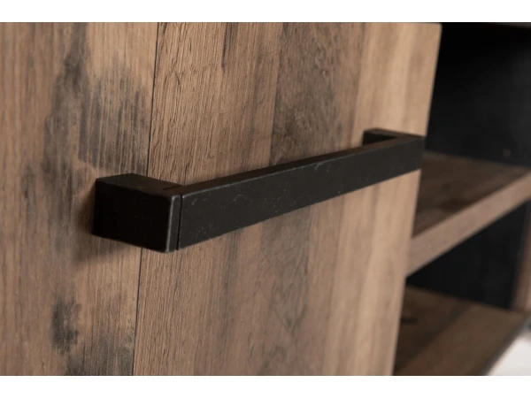 Tv-meubel SAMIR Klein (niet Gemonteerd) - Natuurlijke Parketlook Hout 3 Tv-meubel SAMIR Klein (niet Gemonteerd) - Natuurlijke Parketlook Hout - Afbeelding 3