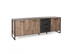 Dressoir SAMIR Medium (gemonteerd) - Natuurlijke Parketlook Hout