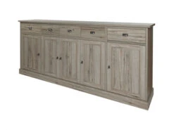 Highboard YORK 5 Deuren - Crystal Oak Beige Hout