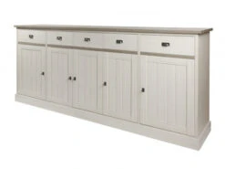 Highboard YORK 5 Deuren - Lariks & Crystal Oak Beige Beige