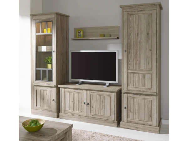 BARKAST SMAL RECHTS - Lariks & Crystal Oak Beige Beige 4 BARKAST SMAL RECHTS - Lariks & Crystal Oak Beige Beige - Afbeelding 4