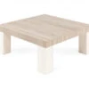 Hoektafel YORK - Lariks & Crystal Oak Beige Hout
