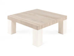 Hoektafel YORK - Lariks & Crystal Oak Beige Hout