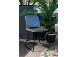 Eetkamerstoel PAMP - Grijs Leder/metaal Grijs -Zuiver || RICHMOND Verkoop mobitec pamp 59310