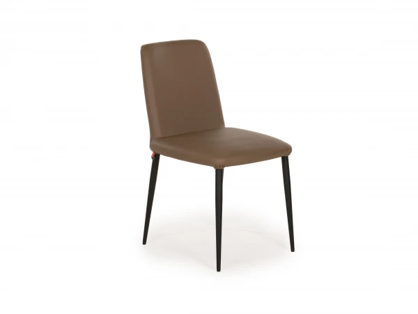 Eetkamerstoel ROB - Taupe Lederlook Taupe 1 Eetkamerstoel ROB - Taupe Lederlook Taupe