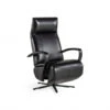 Elektrische Relaxfauteuil ARTEMIS - Zwart Leder Zwart