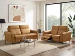 3-zit Met 2 Elektr. Relaxen NEPAL - Cognac Cognac -Zuiver || RICHMOND Verkoop modulax nepal 69541