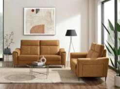 3-zit Met 2 Elektr. Relaxen NEPAL - Cognac Cognac -Zuiver || RICHMOND Verkoop modulax nepal 69542