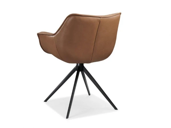 Eetkamerstoel PADUA - Cognac Bruin 2 Eetkamerstoel PADUA - Cognac Bruin - Afbeelding 2