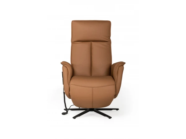 Elektrische Relaxfauteuil PANDORA - Cognac Leder Cognac 2 Elektrische Relaxfauteuil PANDORA - Cognac Leder Cognac - Afbeelding 2