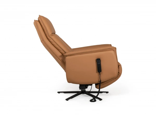 Elektrische Relaxfauteuil PANDORA - Cognac Leder Cognac 9 Elektrische Relaxfauteuil PANDORA - Cognac Leder Cognac - Afbeelding 9