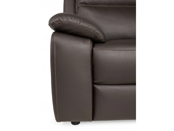 2-zit NEW YORK - Bruin Leder Bruin 3 2-zit NEW YORK - Bruin Leder Bruin - Afbeelding 3