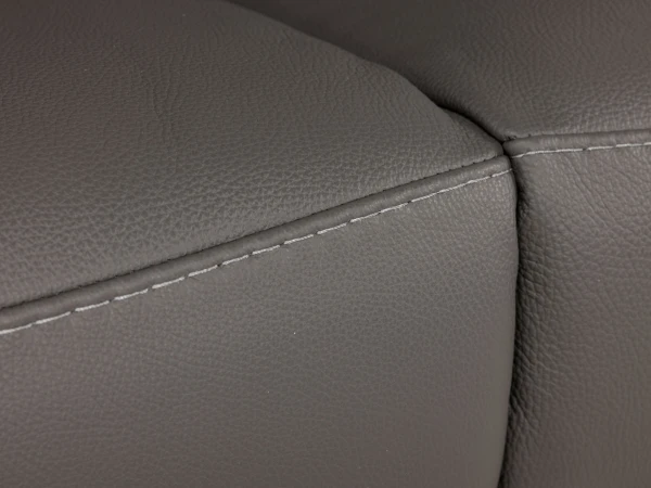 2-zit SEATTLE - Donkergrijs Leder Grijs 6 2-zit SEATTLE - Donkergrijs Leder Grijs - Afbeelding 6