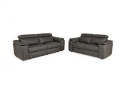 3-zit Met 2 Elektr. Relaxen SEATTLE - Donkergrijs Leder Grijs 22 3-zit Met 2 Elektr. Relaxen SEATTLE - Donkergrijs Leder Grijs -Zuiver || RICHMOND Verkoop nicoletti home seattle 64539