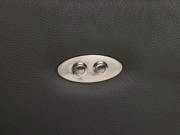 3-zit Met 2 Elektr. Relaxen SEATTLE - Donkergrijs Leder Grijs 8 3-zit Met 2 Elektr. Relaxen SEATTLE - Donkergrijs Leder Grijs - Afbeelding 8