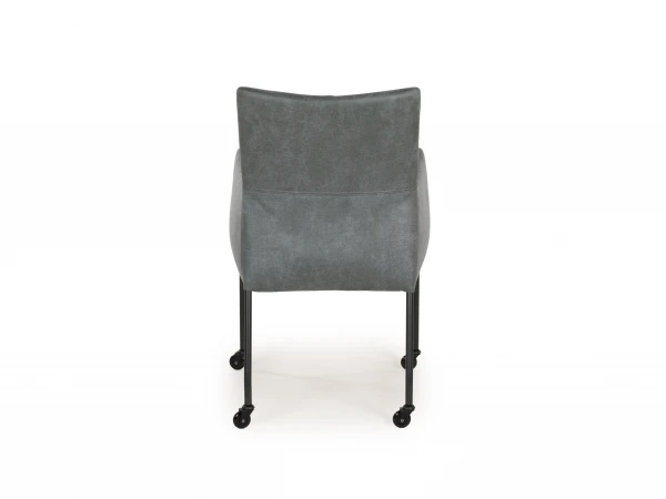 Armstoel GLENN Met Parket Wielen - Guarda Petrol Blauw 4 Armstoel GLENN Met Parket Wielen - Guarda Petrol Blauw - Afbeelding 4