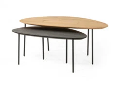 Salontafel MINI PARIS - Eik Zwart Zwart -Zuiver || RICHMOND Verkoop nouvion mini paris 54878