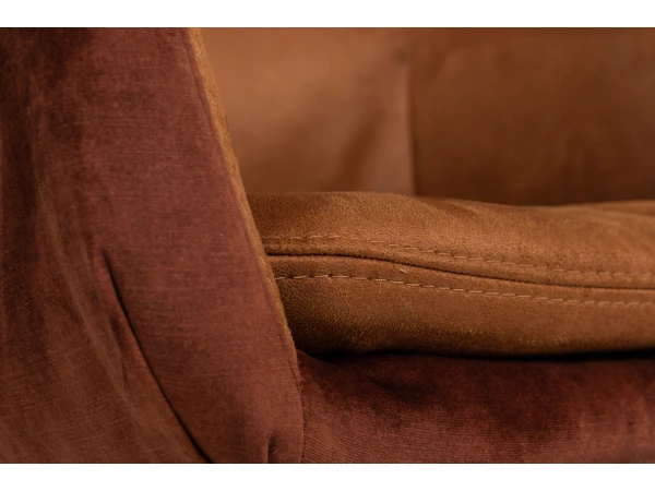 Armstoel Met Draaifunctie SANTIAGO - Cognac/copper Cognac 7 Armstoel Met Draaifunctie SANTIAGO - Cognac/copper Cognac - Afbeelding 7