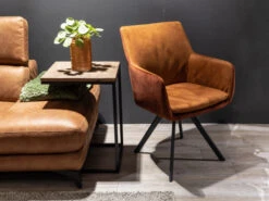 Armstoel Met Draaifunctie SANTIAGO - Cognac/copper Cognac 16 Armstoel Met Draaifunctie SANTIAGO - Cognac/copper Cognac -Zuiver || RICHMOND Verkoop nouvion santiago 57196