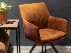 Armstoel Met Draaifunctie SANTIAGO - Cognac/copper Cognac 11 Armstoel Met Draaifunctie SANTIAGO - Cognac/copper Cognac -Zuiver || RICHMOND Verkoop nouvion santiago 57197