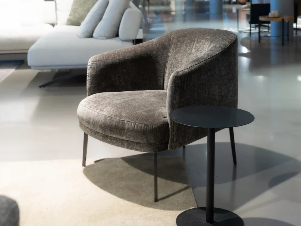 Fauteuil LENOX - Grijs Grijs 8 Fauteuil LENOX - Grijs Grijs - Afbeelding 8