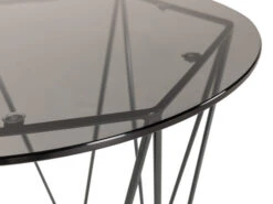 Salontafel SIX Hoog - Glas/stalen Frame Zwart -Zuiver || RICHMOND Verkoop olta six table 62514