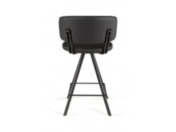 Barstoel BARALLURE - Zwart Lederlook Zwart -Zuiver || RICHMOND Verkoop perfecta barallure 43946