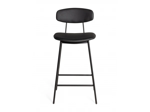 Barstoel BARAMICA - Zwart Zwart 2 Barstoel BARAMICA - Zwart Zwart - Afbeelding 2
