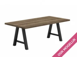 Bartafel QUERIDO - Tobaco Eiken/Antraciet -Zuiver || RICHMOND Verkoop perfecta querido 24957