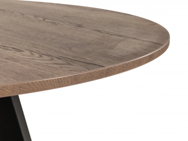 Ronde Bartafel VENETO - Tabaco/zwart Hout 7 Ronde Bartafel VENETO - Tabaco/zwart Hout - Afbeelding 7