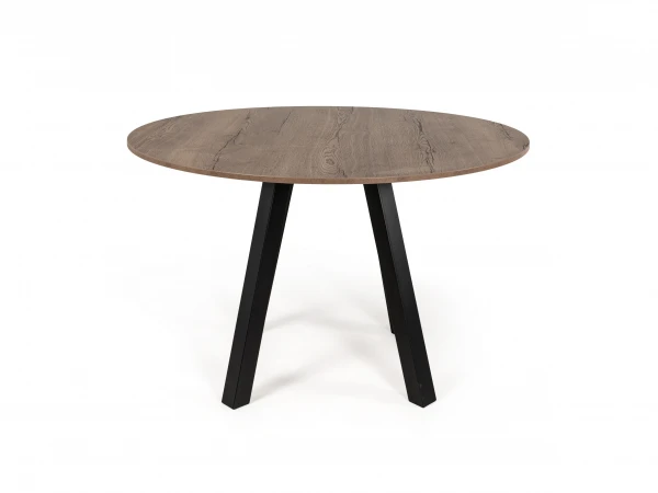 Ronde Bartafel VENETO - Tabaco/zwart Hout 2 Ronde Bartafel VENETO - Tabaco/zwart Hout - Afbeelding 2