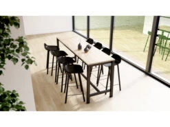 Bartafel VIENNA - Eiken/zwart Hout -Zuiver || RICHMOND Verkoop perfecta viennabar 43023