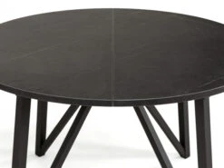 Uitschuifbare Ronde Tafel WACKO - Marmerlook/antraciet Zwart -Zuiver || RICHMOND Verkoop perfecta wacko 2 0 hpl 55048