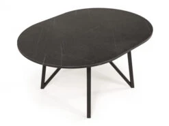 Uitschuifbare Ronde Tafel WACKO - Marmerlook/antraciet Zwart -Zuiver || RICHMOND Verkoop perfecta wacko 2 0 hpl 55050