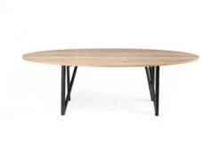 Ovale Tafel WACKO - Eik Natuur/zwart Hout -Zuiver || RICHMOND Verkoop perfecta wacko 3 0 43986