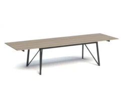 Uitschuifbare Eetkamertafel WACKO - Naturel/Zwart Hout -Zuiver || RICHMOND Verkoop perfecta wacko mha 30150