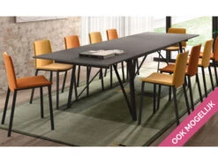 Uitschuifbare Eetkamertafel WACKO - Naturel/Zwart Hout -Zuiver || RICHMOND Verkoop perfecta wacko mha 30156