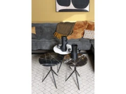 Bijzettafel DANA - Zwart Marmer Zwart -Zuiver || RICHMOND Verkoop pomax dana 41753